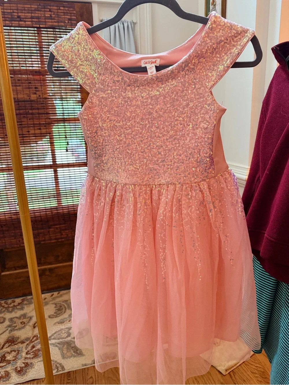 Cat & Jack Pink Sparkle Tulle Dress